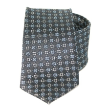  Exkluzív selyem nyakkendő - Szürke mintás nyakkendő