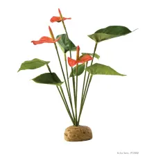 Exo Terra Anthurium Bush | Flamingó virág műnövény kisállatfelszerelés