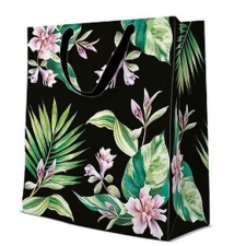 Exotic Flowers papír ajándéktáska large 26,5x33,5x13cm ajándéktasak