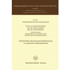  Experimentelle Untersuchung Der Relativstr mung Im Laufrad Einer Axialverdichterstufe – Heinz Gallus idegen nyelvű könyv