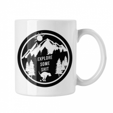 Explore some shit - Fehér Bögre bögrék, csészék