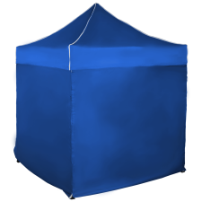 Expodom Gyorsan összecsukható sátor 2x2 m – acél, Kék, 4 oldalfal sátor