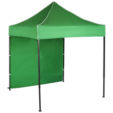 Expodom Gyorsan összecsukható sátor 2x2 m – acél, Zöld, 1 oldalfal sátor
