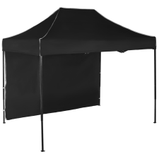 Expodom Gyorsan összecsukható sátor 2x3 m – acél, Fekete, 1 oldalfal sátor