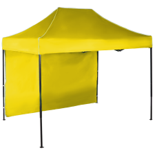 Expodom Gyorsan összecsukható sátor 2x3 m – acél, Sárga, 1 oldalfal sátor