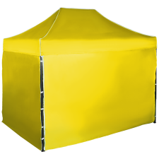 Expodom Gyorsan összecsukható sátor 2x3 m – acél, Sárga, 4 oldalfal sátor