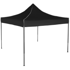 Expodom Gyorsan összecsukható sátor 3x3 m – acél, Fekete, Oldalfalak nélkül sátor