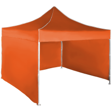 Expodom Gyorsan összecsukható sátor 3x3 m - alumínium, 3 oldalfal, Narancs sátor