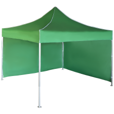 Expodom Gyorsan összecsukható sátor 3x3 m - alumínium, Zöld, 2 oldalfal sátor