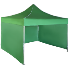 Expodom Gyorsan összecsukható sátor 3x3 m - alumínium, Zöld, 3 oldalfal sátor