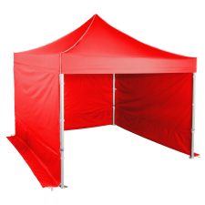 Expodom Gyorsan összecsukható sátor 3x3 m – profi hexagonális alumínium, Piros sátor