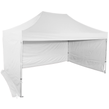 Expodom Gyorsan összecsukható sátor 3x4,5 m - hexagonális alumínium, Fehér sátor
