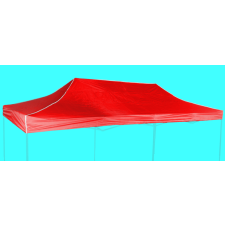 Expodom Tetőponyva 6x3m - hexagonális, Piros kerti bútor