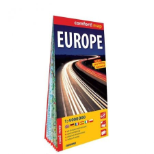 Expressmap Európa térkép, Európa autós térkép Comfort laminált map 1:4mio térkép