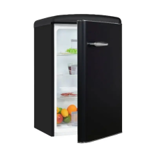 Exquisit Retro minibár hűtőszekrény, Exquisit, 122 liter, fekete hűtőgép, hűtőszekrény