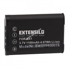 Extensilo Helyettesítő EXTENSILO akku Sony típus NP-BX1 1100mAh digitális fényképező akkumulátor