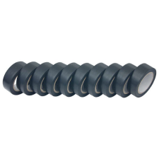 Extol Craft szigetelő szalag, 10db-os, fekete; 19mm×10m ragasztószalag