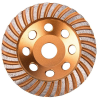 Extol Industrial gyémántcsiszoló korong; 125mm×22,2mm, Turbo/lamellás jellegű (8703102)