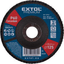  EXTOL PREMIUM 8803473 Lamellás csiszolókorong, korund 125mm, P60 (8803473) barkácsgép tartozék