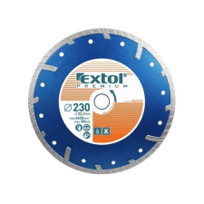 EXTOL PREMIUM EXTOL gyémántvágó TURBO Plus; 230mm, száraz és vizes vágáshoz, vágási mélység: 4,0 cm csiszolókorong és vágókorong
