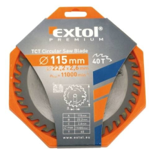Extol Prémium Extol Prémim körfűrészlap, keményfémlapkás, 115×22,2mm, T40 fűrészlap