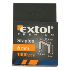 EXTOL PREMIUM EXTOL tűzőgépkapocs profi (10,6×0,52×1,2mm) ; 6mm, 1000db tűzőgép