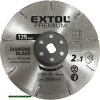 Extol Prémium gyémántvágó korong 125×20mm, 2az1ben Twin Blade rendszer, kőhöz és csempéhez, 8893020 vágógéphez