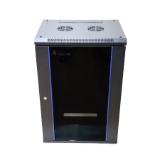 ExtraLink 19" Fali rack szekrény 15U 600x600mm - Fekete (EX.14343) asztali számítógép kellék