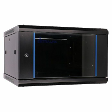 ExtraLink 19" Fali rack szekrény 6U 600x450mm - Fekete (EX.7225) asztali számítógép kellék