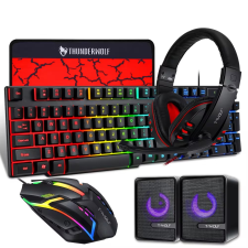 ExtraLink TF850 5in1 Vezetékes Gaming Billentyűzet szett UK - Fekete (EX.36103) billentyűzet
