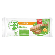 Extrudált kenyér ABONETT Sandwich gluténmentes sajttal és snidlinggel 26g reform élelmiszer