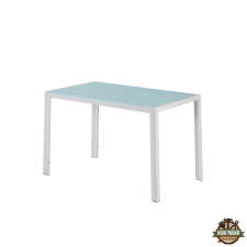  Ezra 120 cm szögletes üveg étkezőasztal bútor