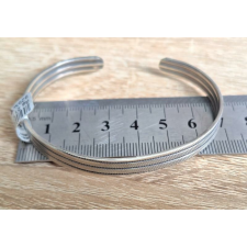  Ezüst Ékszer Női Merev Karkötő antik mintás karkötő