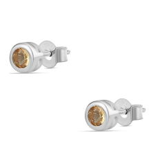  Ezüst Fülbevaló Citrinnel, ROS293 fülbevaló