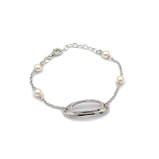  Ezüst Gyöngyös Karkötő - Elegáns Női Ékszer - 21 cm karkötő