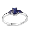  Ezüst Gyűrű Ausztrál Kék Zafírral, ROS882/57