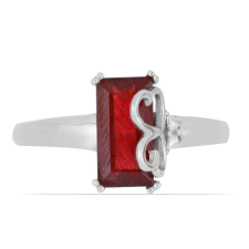  Ezüst Gyűrű Madagaszkári Rubinnal - 4.07 Karát gyűrű