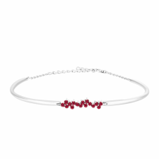  Ezüst Karkötő Madagaszkári Rubinnal, Y62297 karkötő