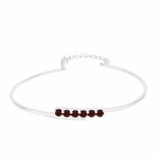  Ezüst Karperec Barton Gránáttal, Y60967 karkötő