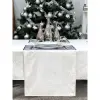  Ezüst lurex asztali futó barokk mintás 37x100 cm