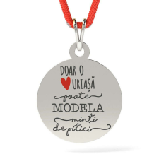 Ezüst medál zsinóros modellel Csak egy szív medál