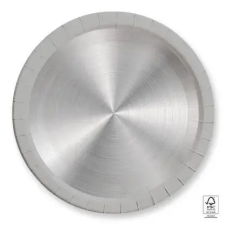  Ezüst Next Generation Silver papírtányér 8 db-os 23 cm FSC party kellék