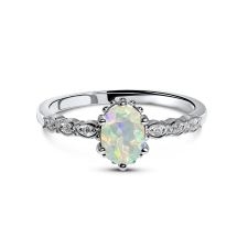  Ezüst Royal Opal ezüst gyűrű 8 gyűrű