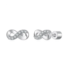  Ezüst Színű S925 Ezüst Labret Piercing Végtelen Jellel Cirkónia Kövekkel egyéb ékszer