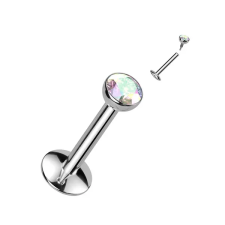  Ezüst Színű Titánium Egyenesszárú Piercing, Színes Csillogó Kövekkel egyéb ékszer