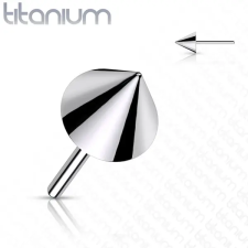  Ezüst Színű Titánium Hegyes Piercing 3 x 3 mm egyéb ékszer