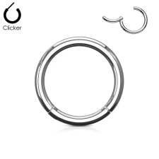  Ezüst Színű TitániumKarika Piercing-8 mm egyéb ékszer