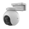ezviz EB8 kültéri akkumulátoros 4G kamera, színes éjszakai látás, 360°- os panoráma kilátás, aktív sziréna védelem 512GB