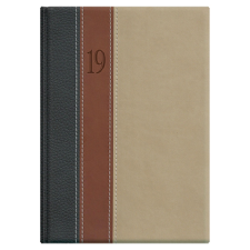  F011 Fashion B5 heti naptár - Antracit-Barna-Bézs határidőnapló