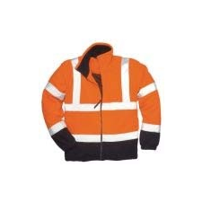  (F301) Jólláthatósági kontraszt polár pulóver narancs/sötétkék láthatósági ruházat